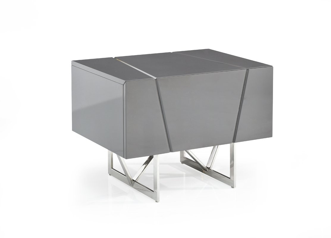 Modrest Chrysler Modern Grey Bedroom Set - Image 5