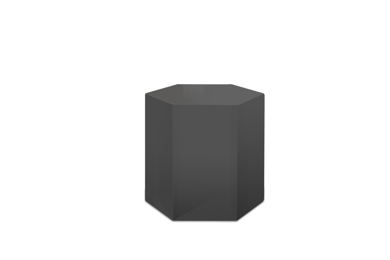 Modrest Newmont - Medium Grey High Gloss End Table