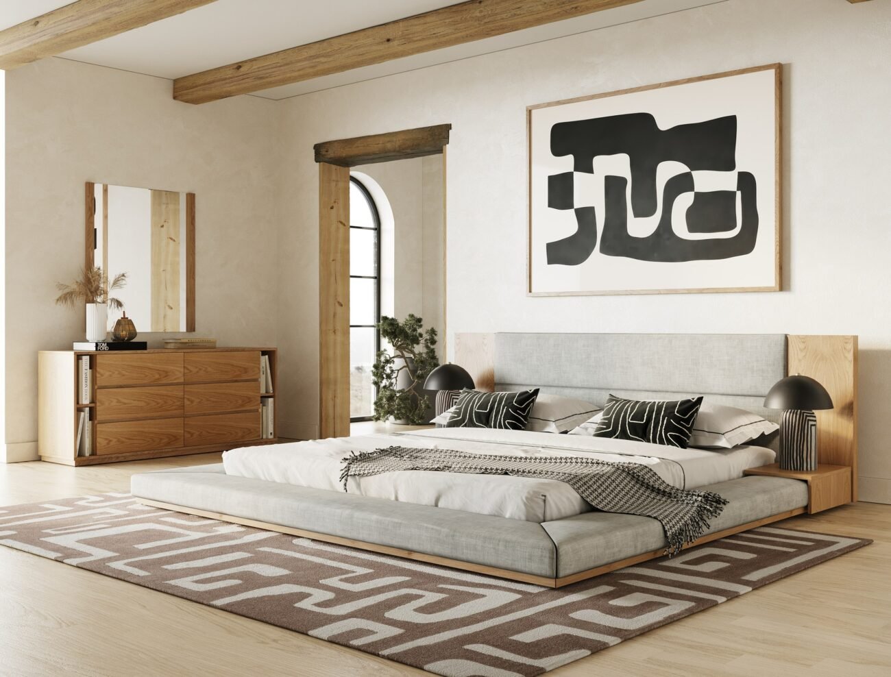 Nova Domus Jagger Modern Natural Oak Mirror - Image 3