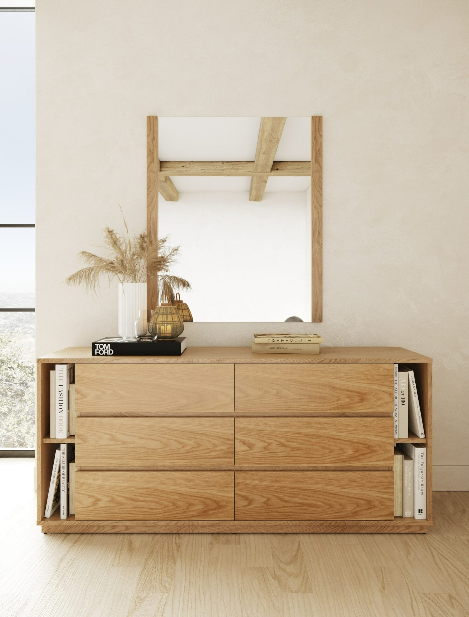 Nova Domus Jagger Modern Natural Oak Mirror - Image 2