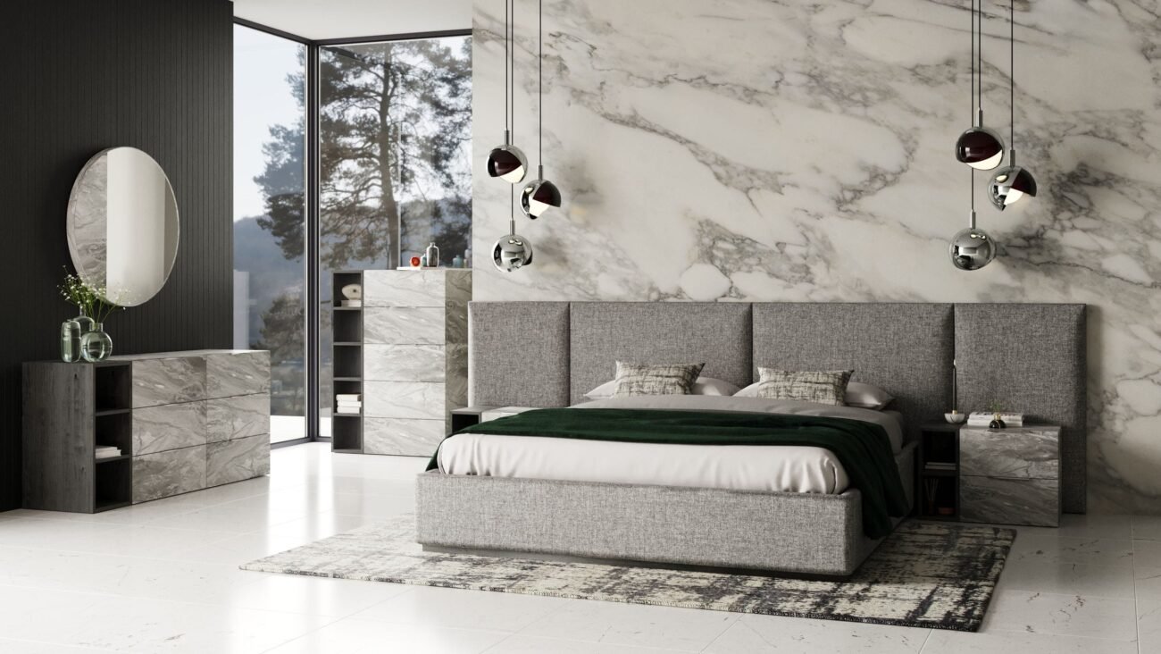 Nova Domus Maranello - Modern Grey Bed Set - Image 5