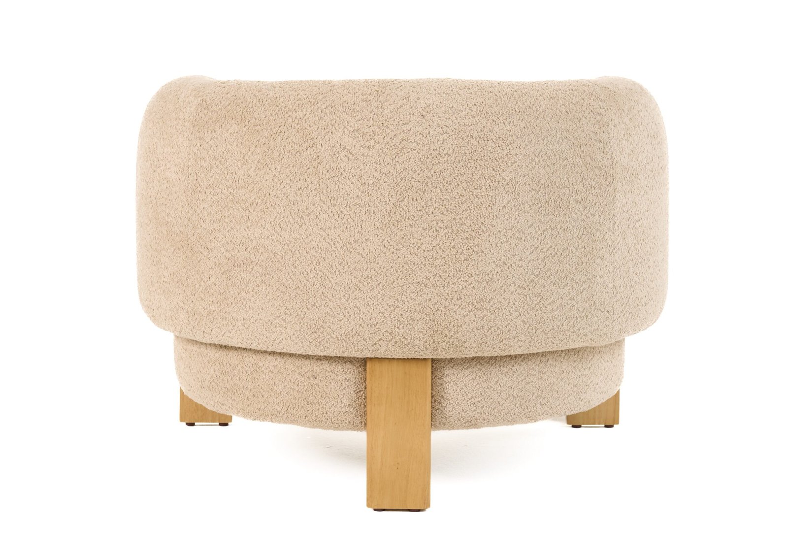 Divani Casa Optima - Mid-Century Modern Taupe Fabric Accent Chair - Image 4