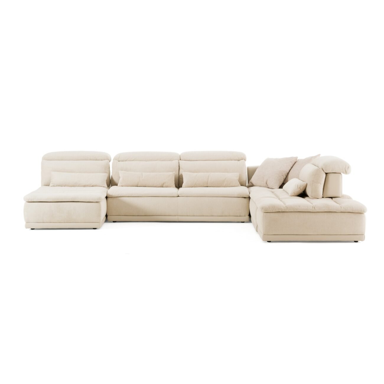 David Ferrari Panorama - Italian Modern Beige Fabric Modular Sectional Sofa