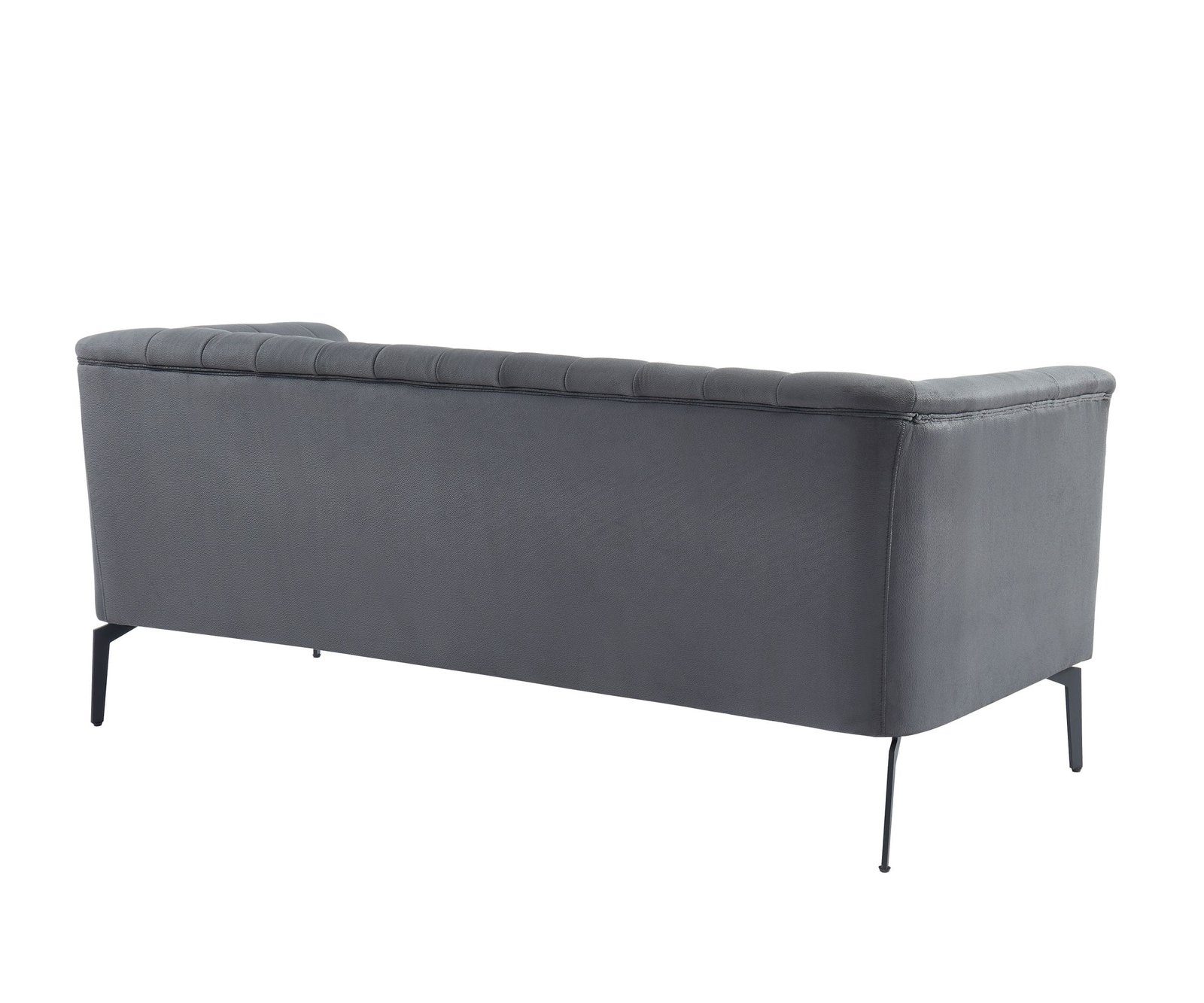 Divani Casa Patton - Modern Dark Grey Fabric Sofa - Image 3