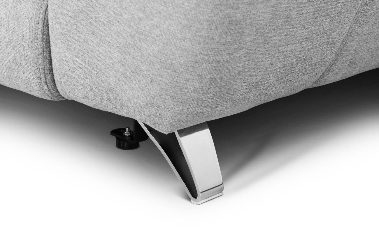 Divani Casa Paul - Contemporary Grey Fabric Loveseat w/ Electric Recliners - Image 3