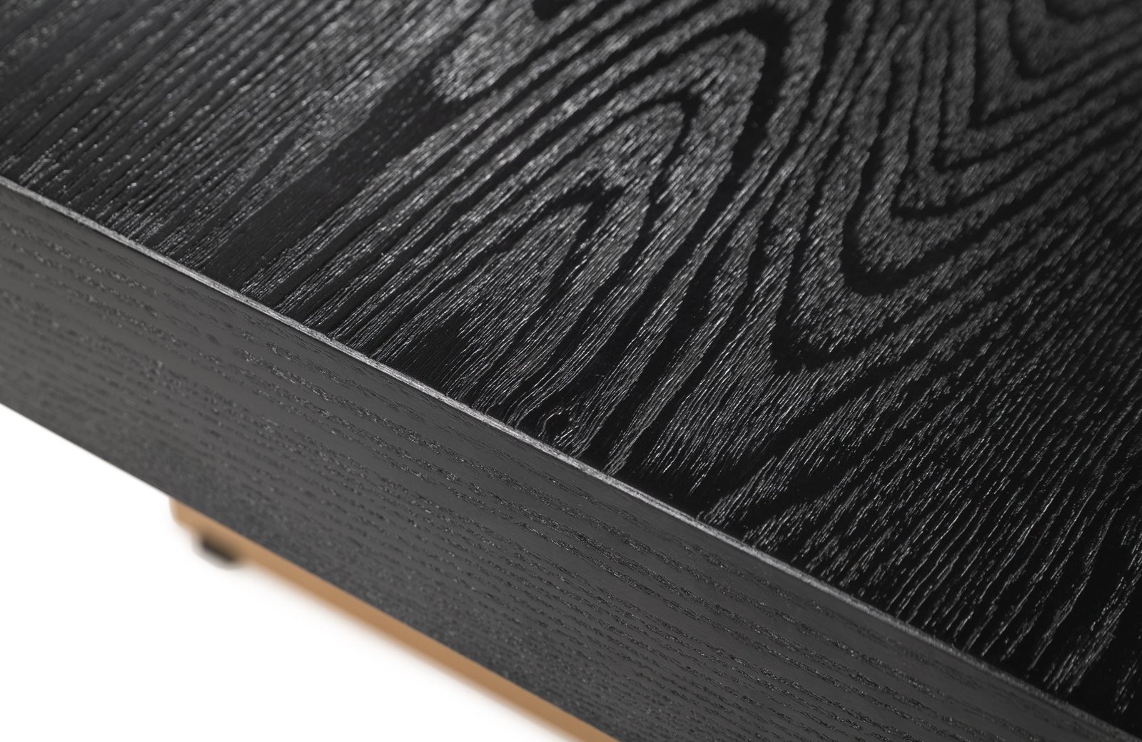 Modrest Perret - Large Glam Black Ash + Brushed Brass Dining Table - Image 4