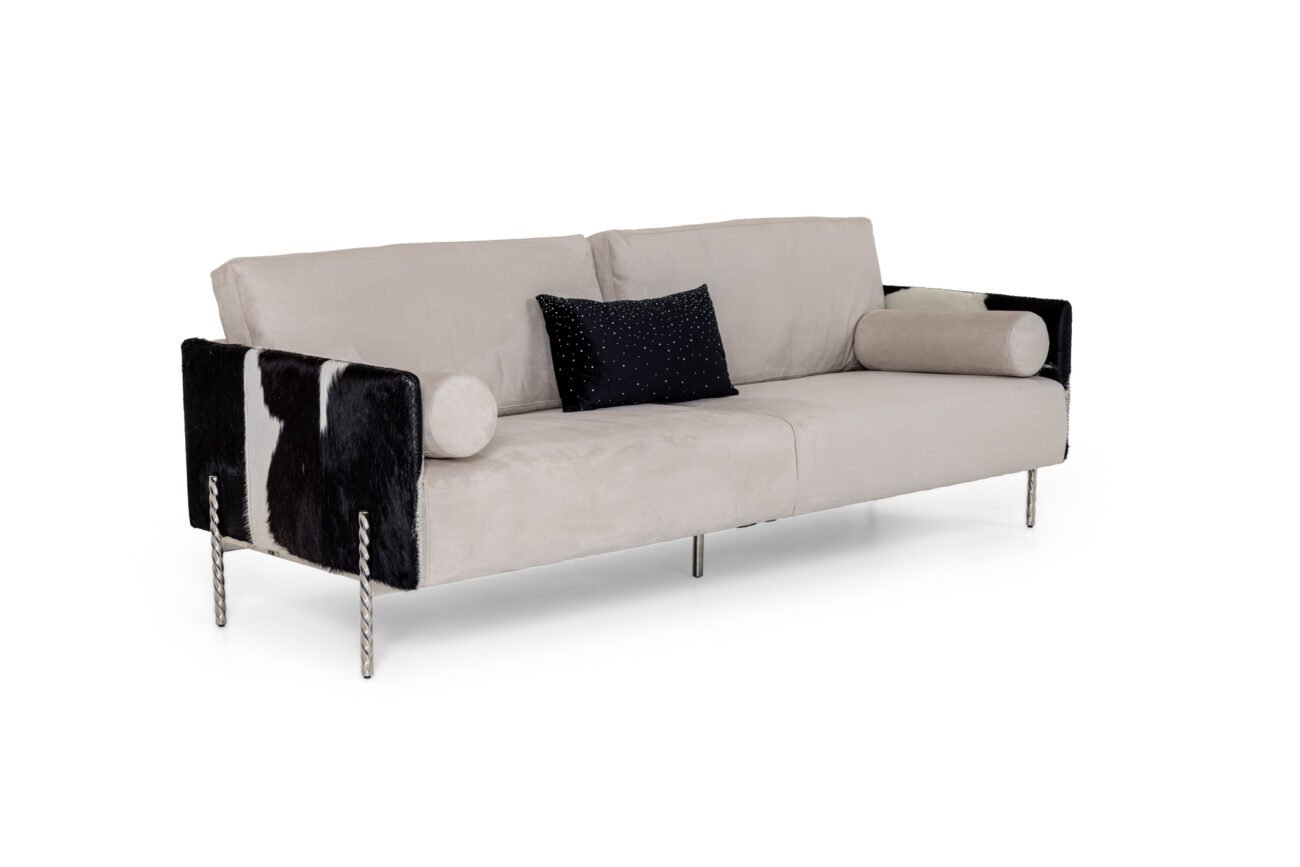 Divani Casa Pueblo - Modern Cow-hide Sofa - Image 2
