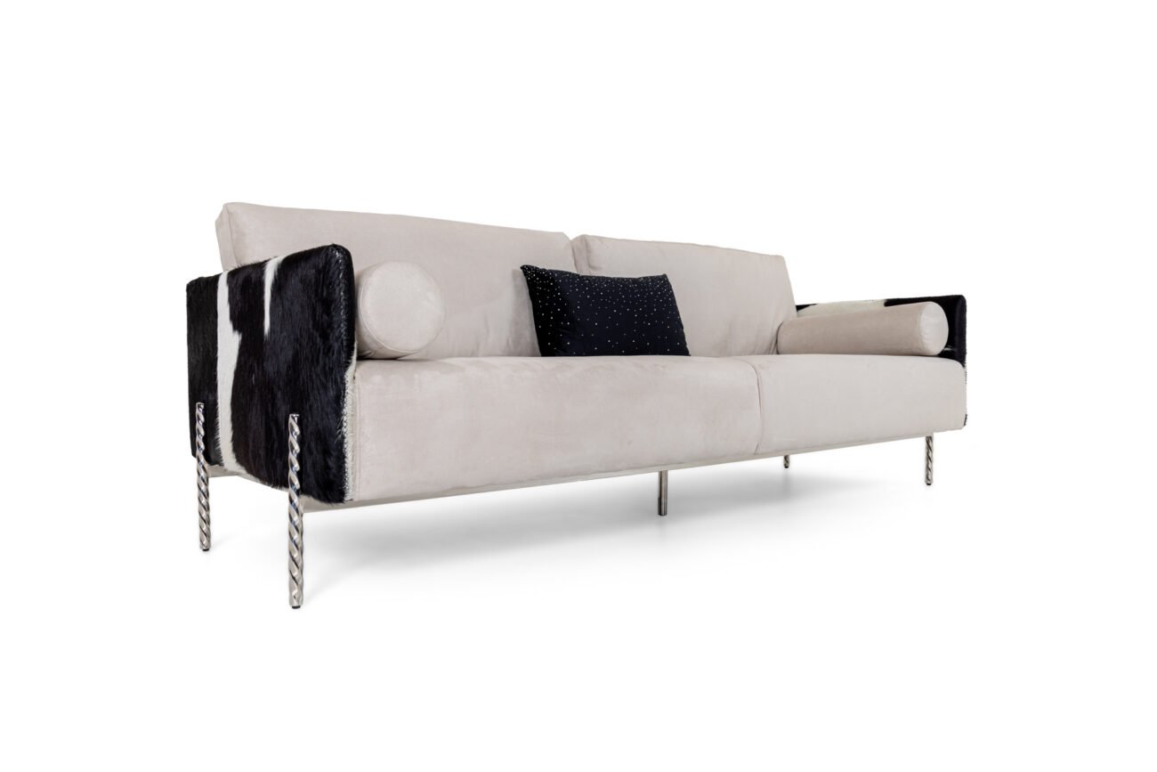 Divani Casa Pueblo - Modern Cow-hide Sofa - Image 3