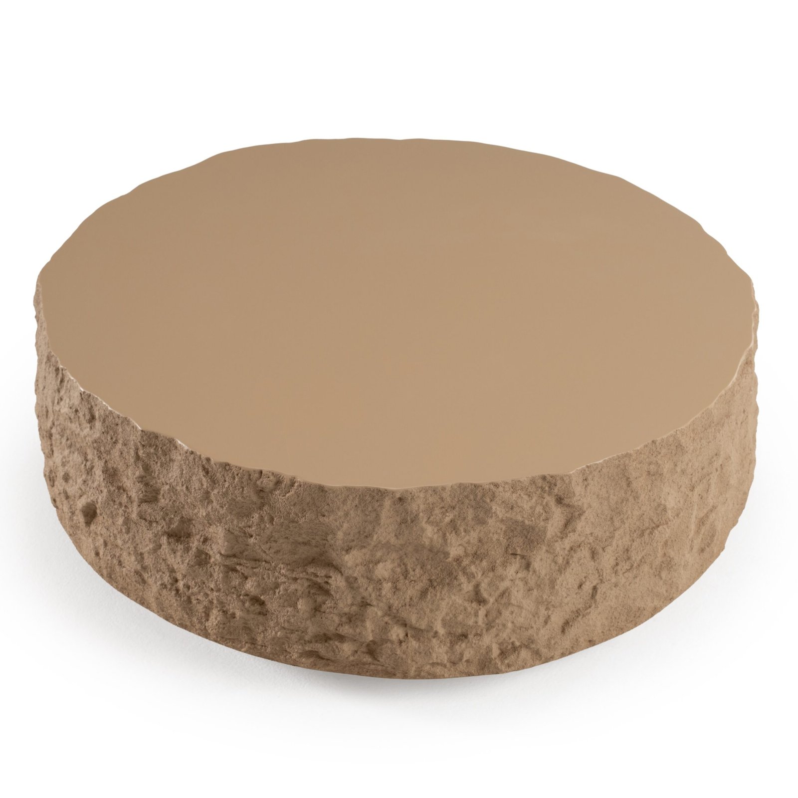 Modrest Quarry - Modern Beige Round Coffee Table - Image 5