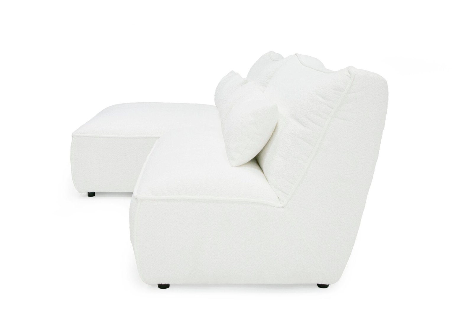 Divani Casa Racine - Modern White Fabric Modular Sectional Sofa - Image 3