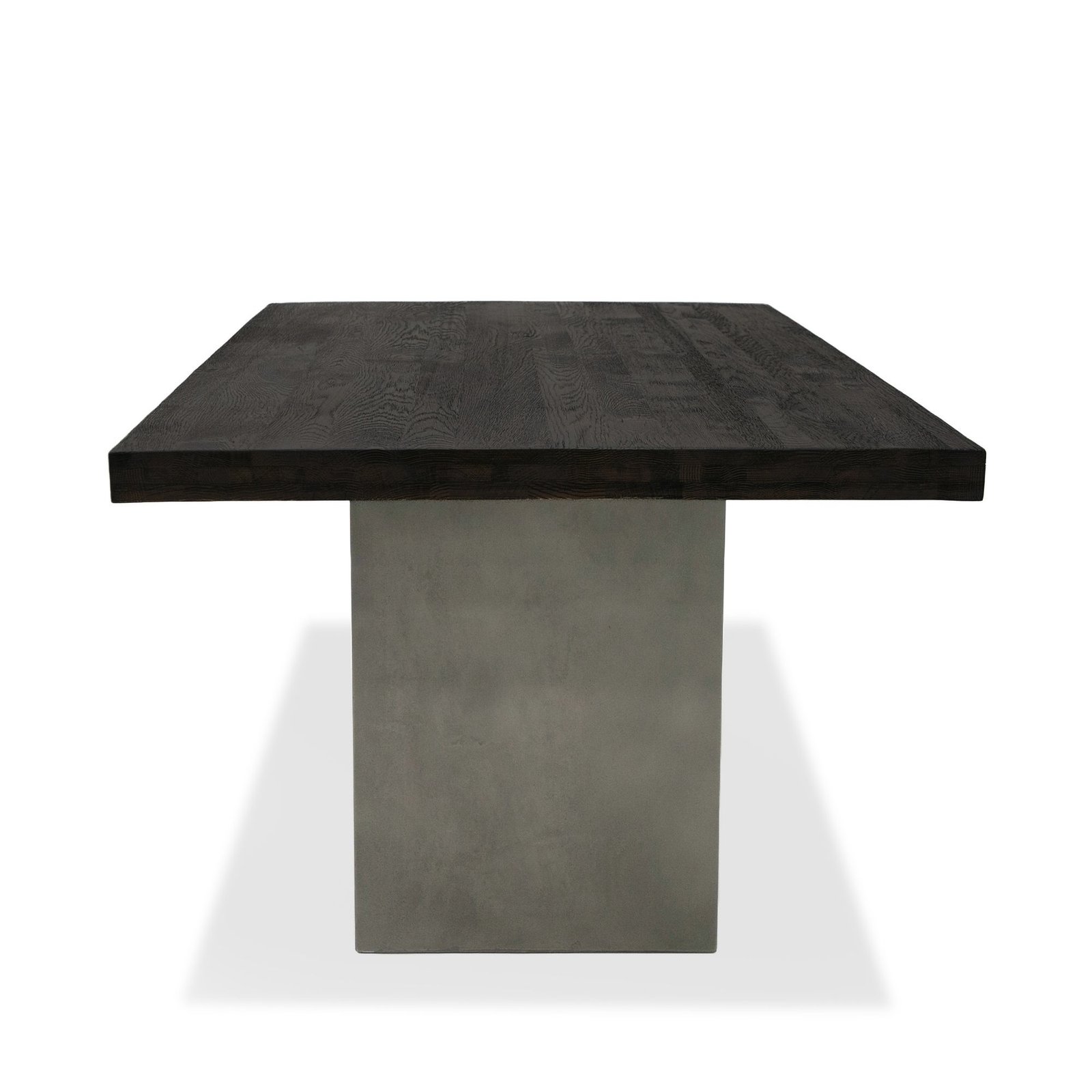 Modrest Renzo Modern Oak & Concrete 79" Dining Table - Image 4