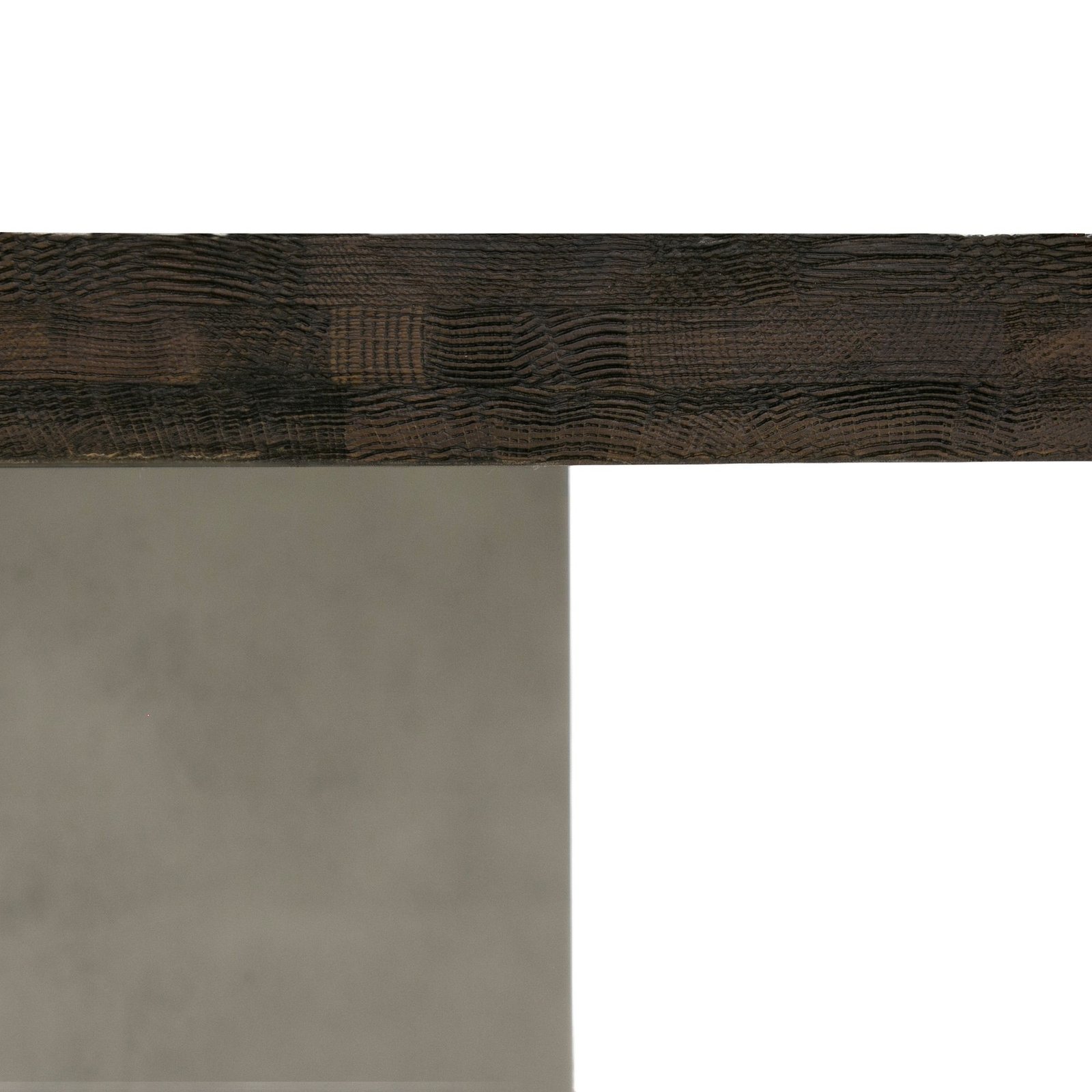 Modrest Renzo Modern Oak & Concrete 79" Dining Table - Image 2