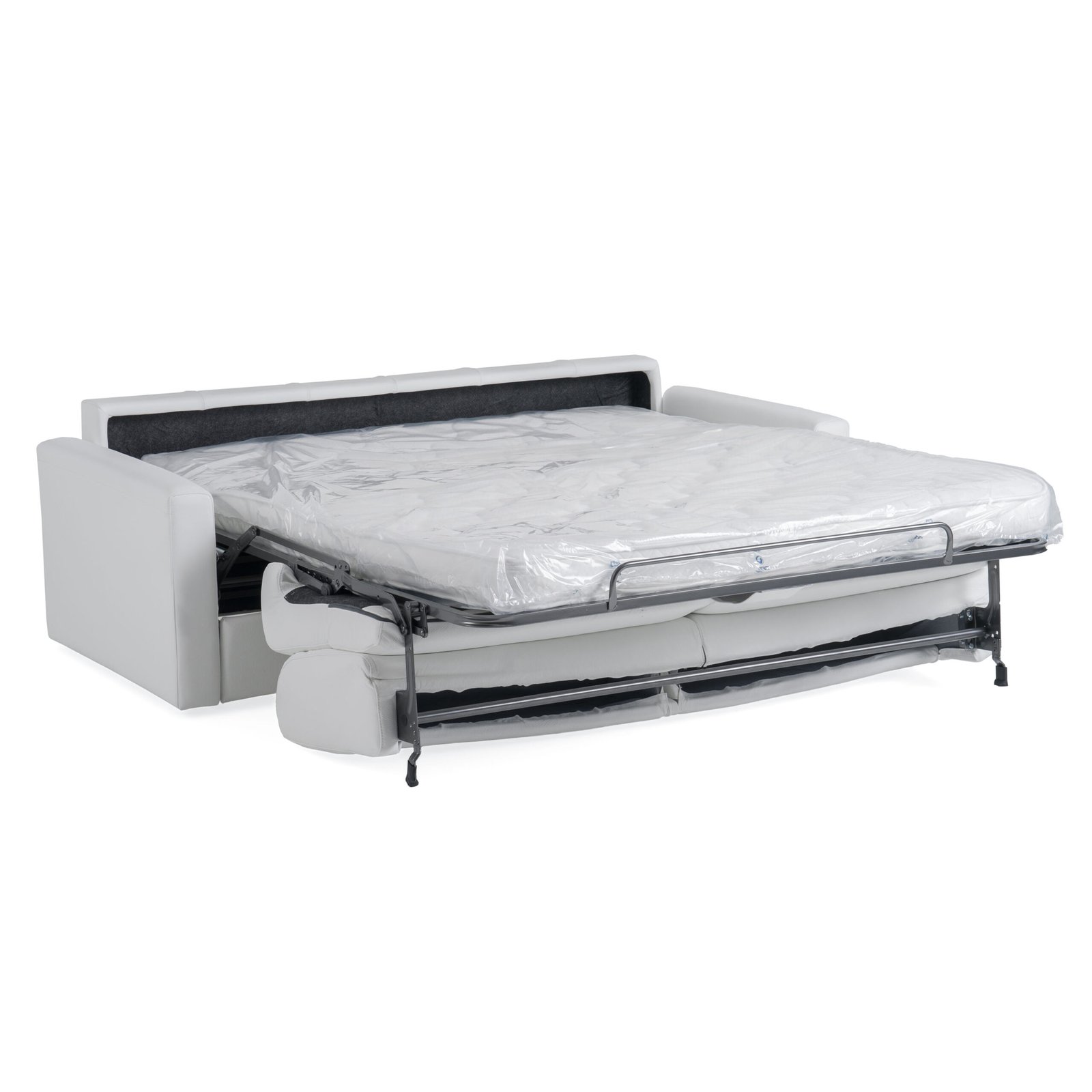 Lamod Italia Revers - Italian Modern White Leather Queen Sofabed - Image 3