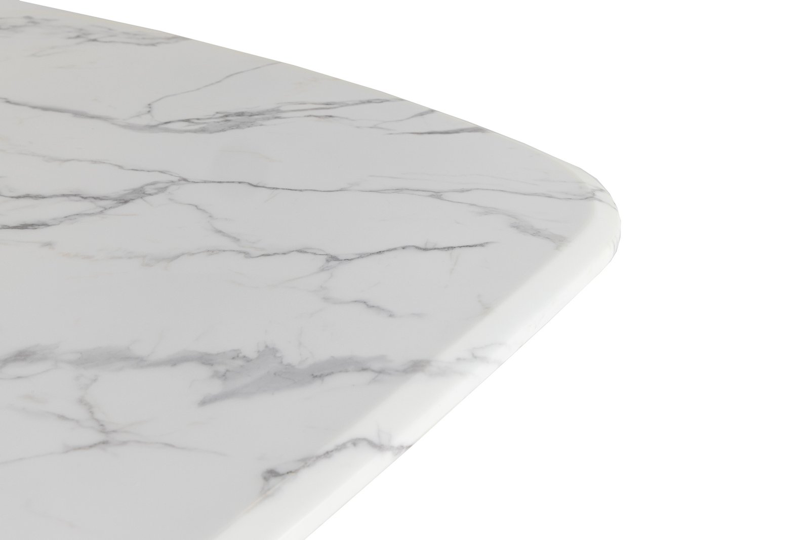 Modrest Reynold - Glam Faux Marble + Gold Stainless Steel Dining Table - Image 3