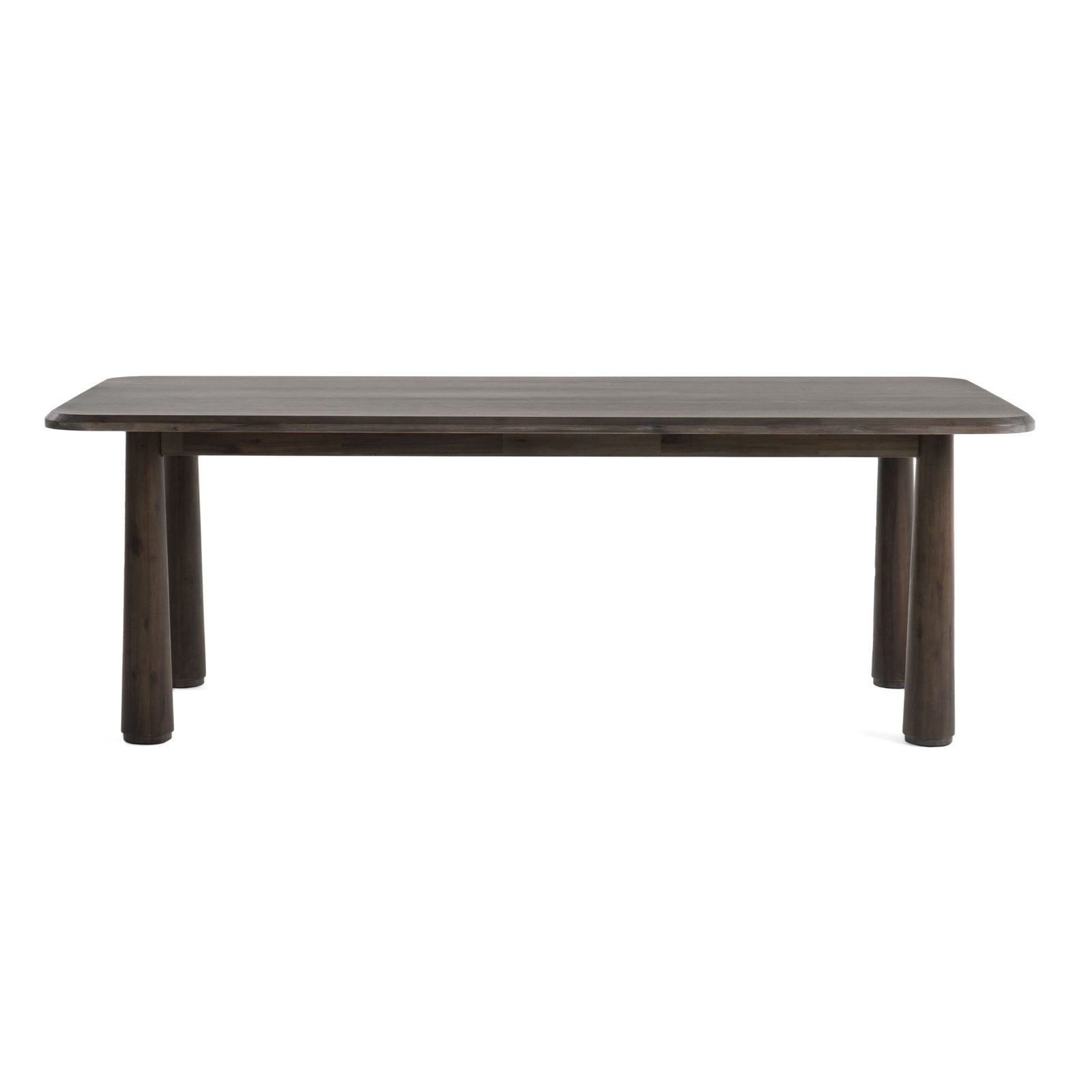 Modrest Rhea - Modern 87" Dark Acacia Rectangular Dining Table - Image 2