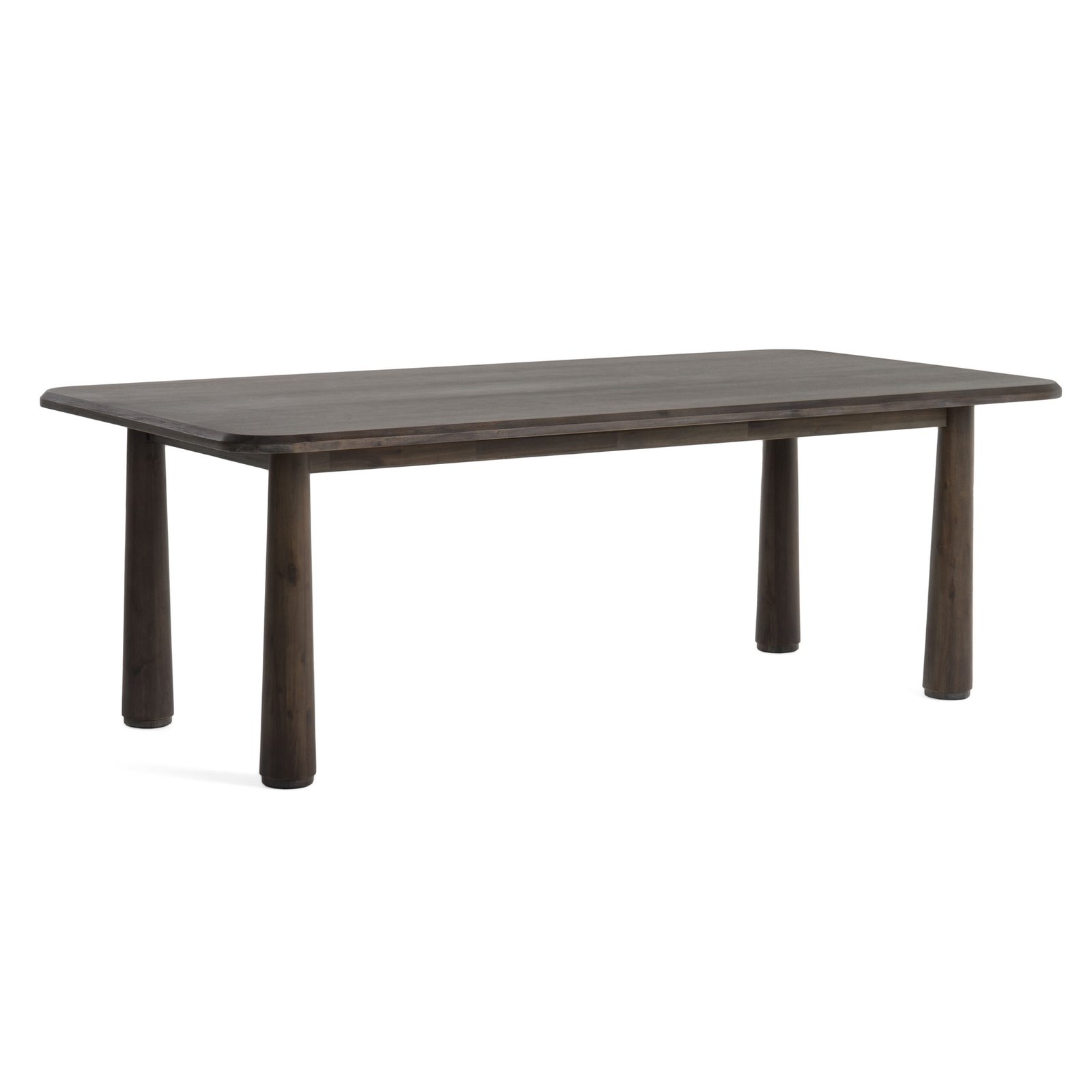 Modrest Rhea - Modern 87" Dark Acacia Rectangular Dining Table - Image 3