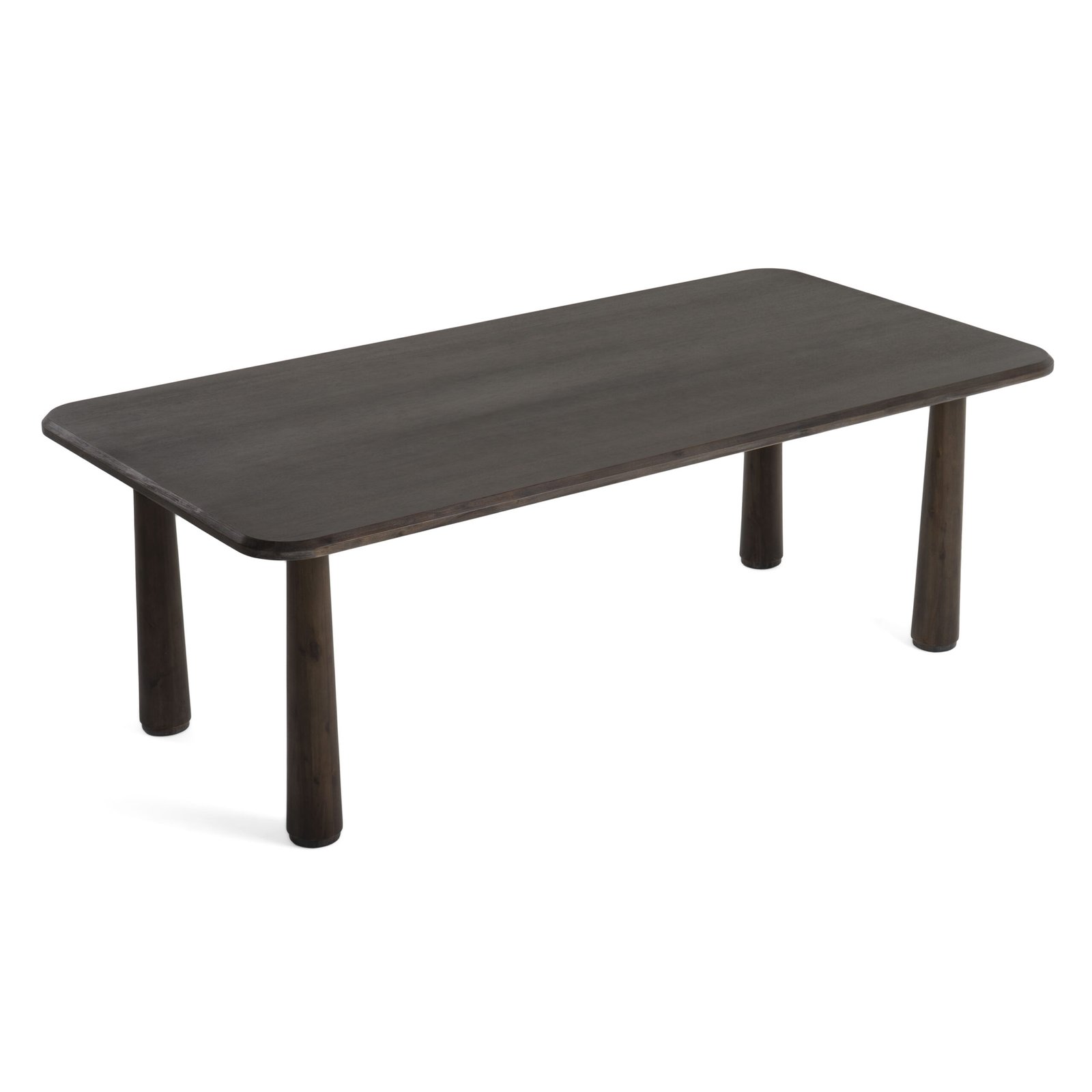Modrest Rhea - Modern 87" Dark Acacia Rectangular Dining Table - Image 4