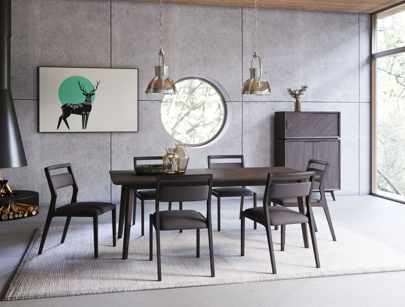 Modrest Roger - Mid Century Acacia Dining Table - Image 3
