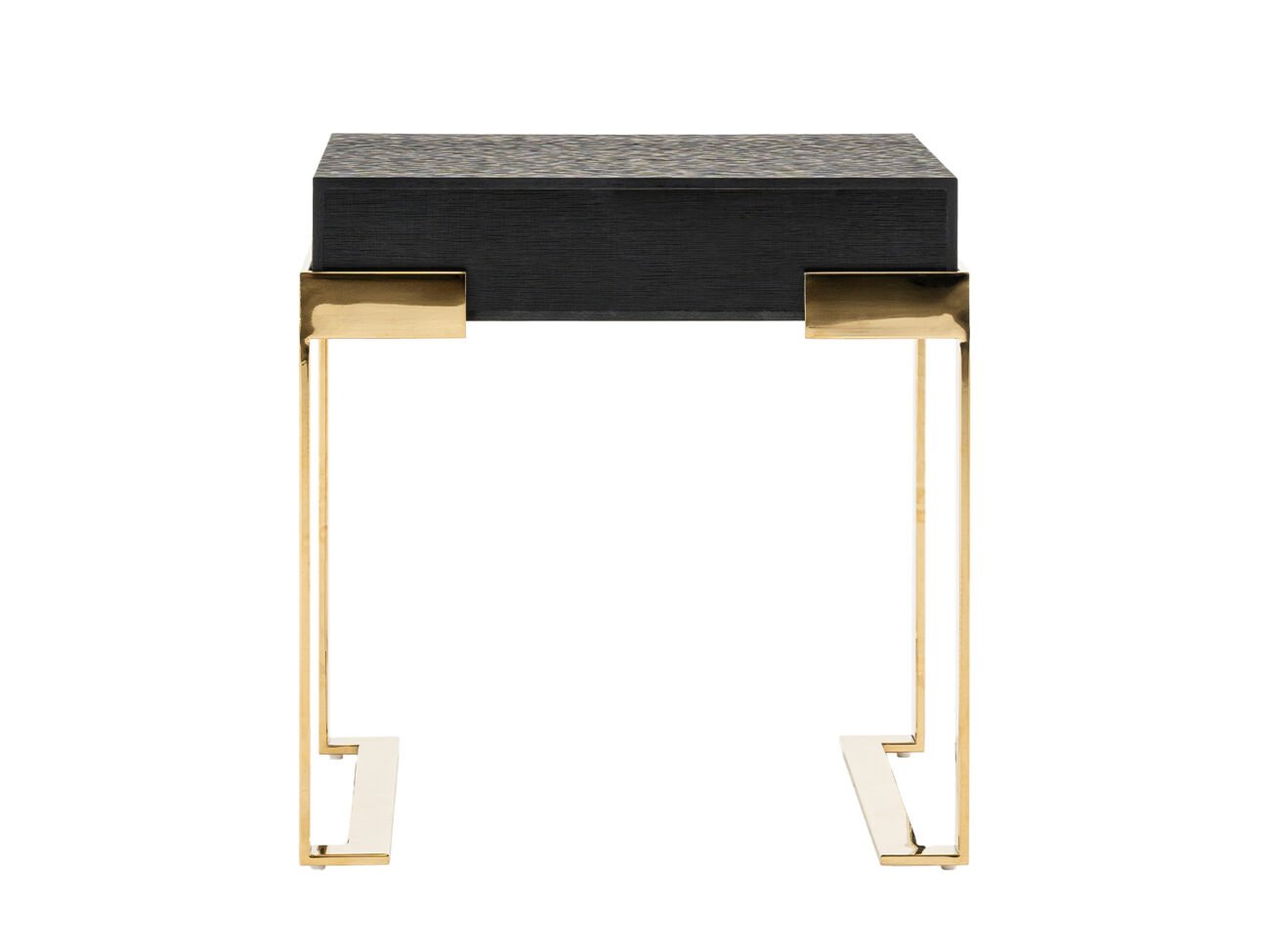Modrest Rothsay - Modern Wenge + Gold Nightstand - Image 4