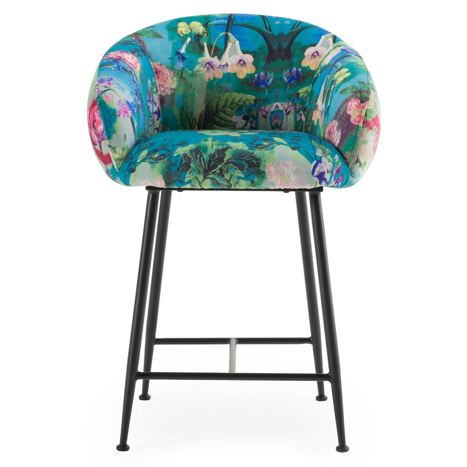 Modrest Roxann - Modern Counter Stool in Funky Velvet - Image 2