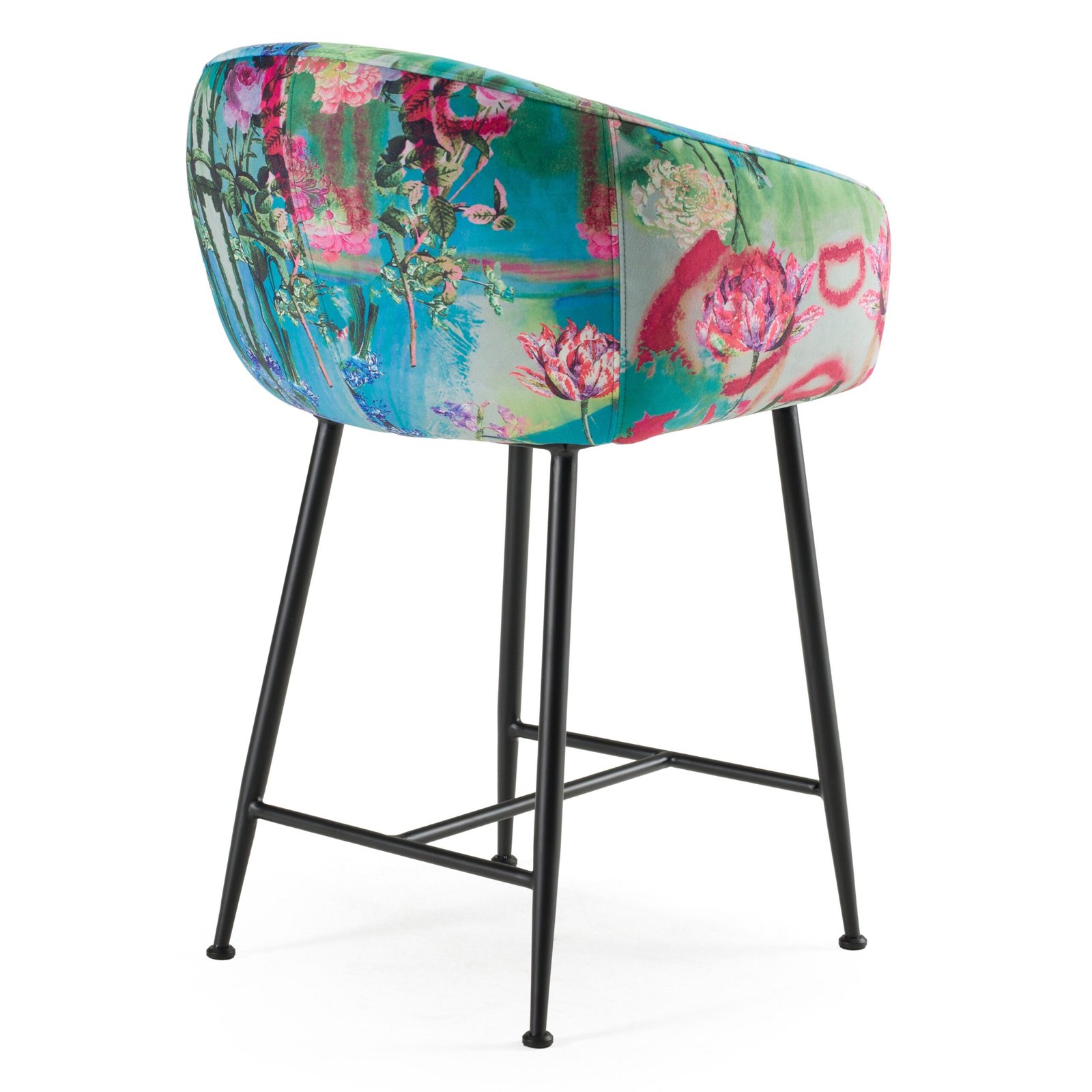 Modrest Roxann - Modern Counter Stool in Funky Velvet - Image 5