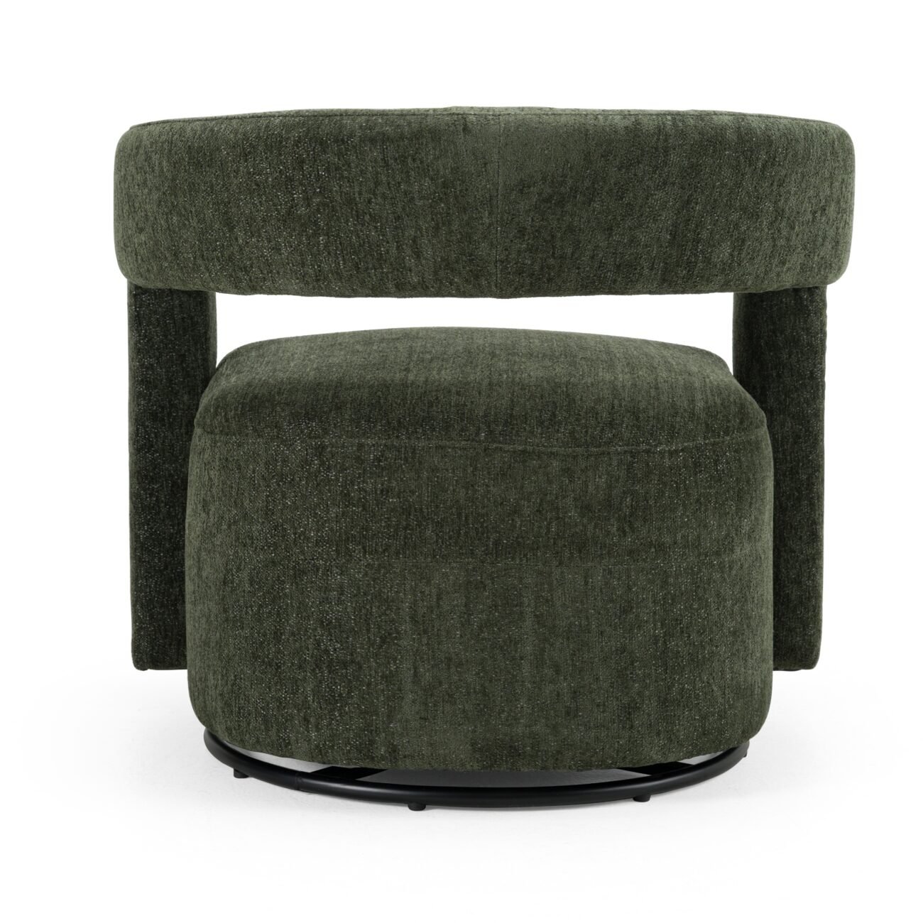 Modrest Ryan - Modern Olive Green Fabric Swivel Accent Chair - Image 4