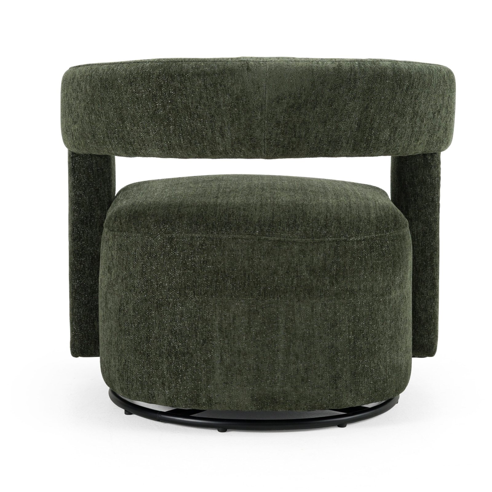 Modrest Ryan - Modern Olive Green Fabric Swivel Accent Chair - Image 4