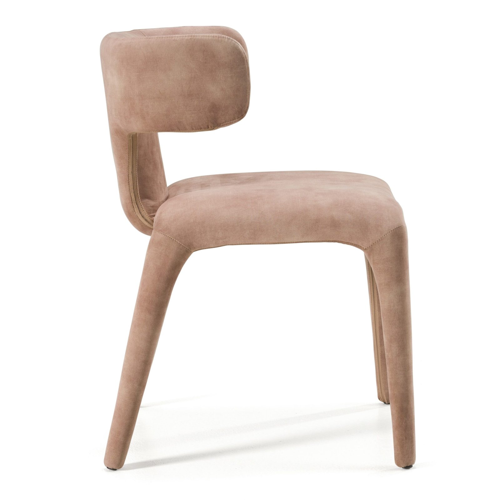 Modrest Saehee - Modern Brown Velvet Dining Chair - Image 2