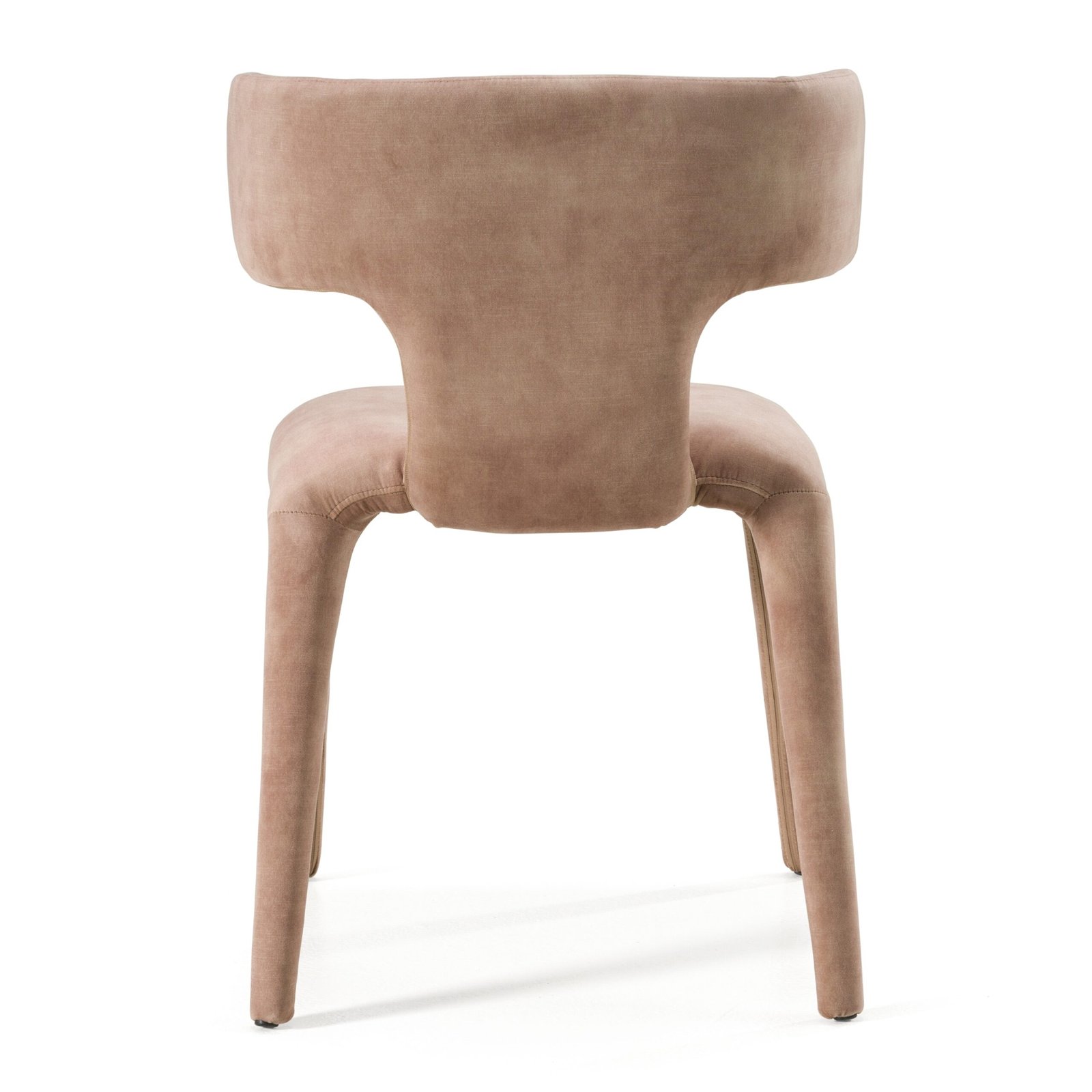 Modrest Saehee - Modern Brown Velvet Dining Chair - Image 3
