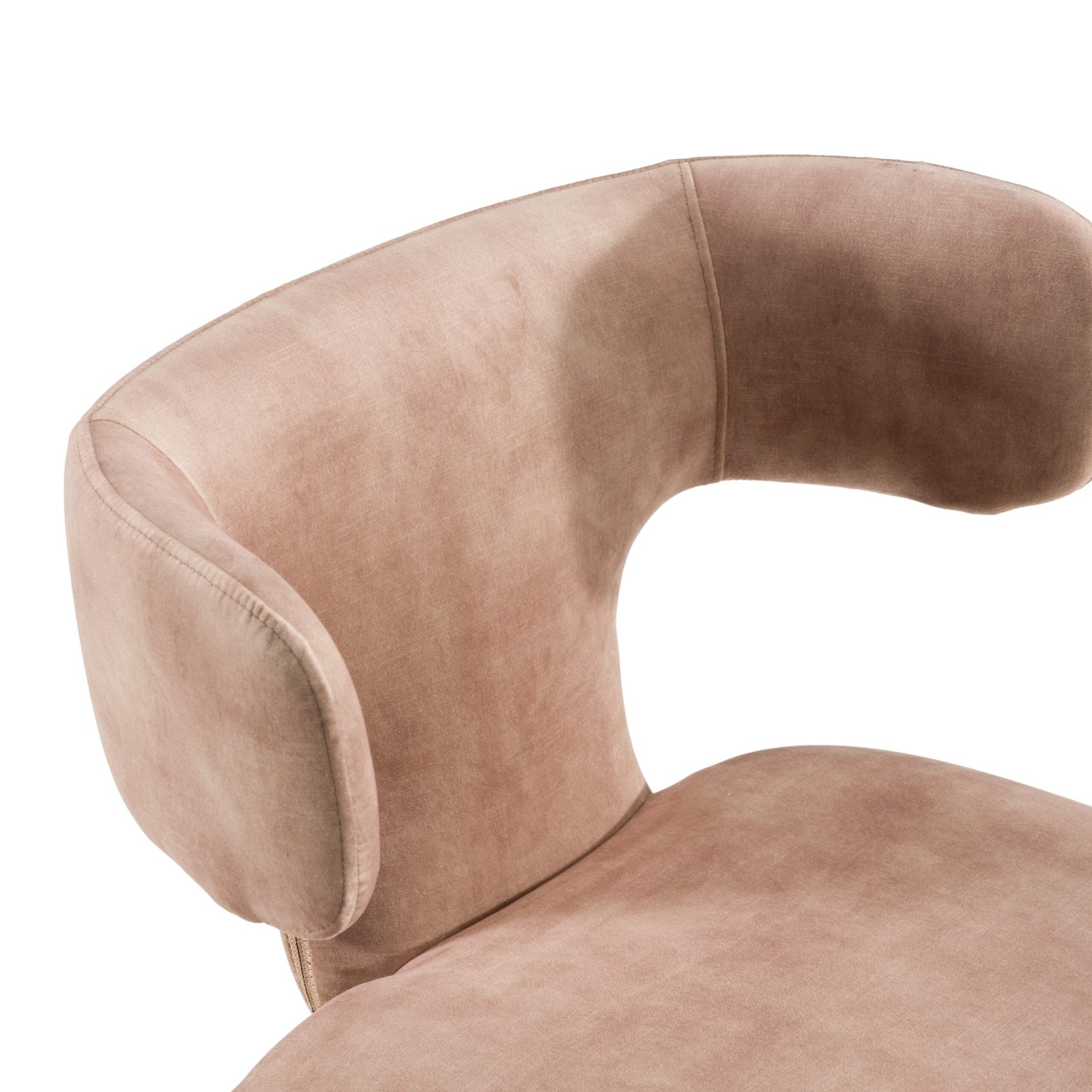 Modrest Saehee - Modern Brown Velvet Dining Chair - Image 5