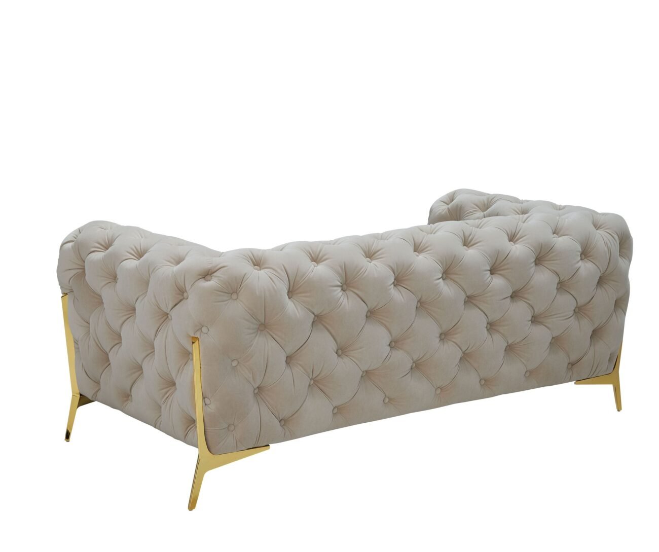Divani Casa Sheila - Transitional Beige Fabric Loveseat - Image 2