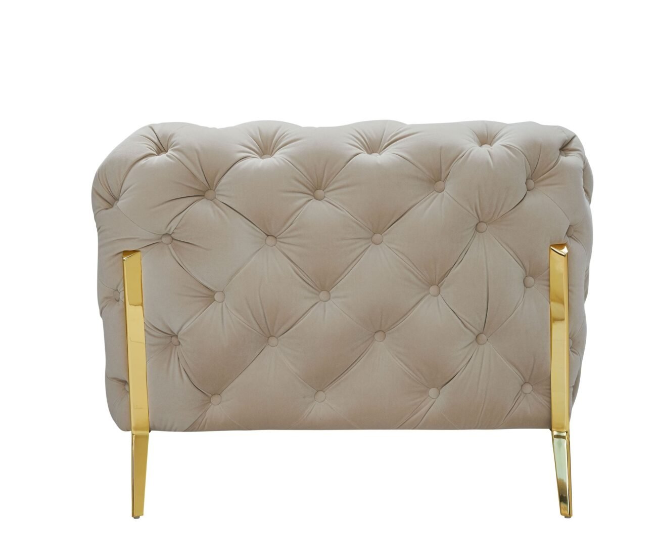 Divani Casa Sheila - Transitional Beige Fabric Loveseat - Image 3