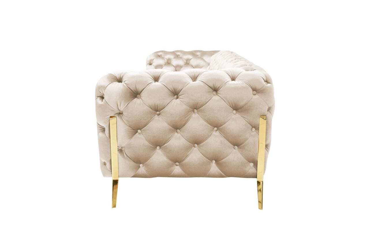 Divani Casa Sheila - Transitional Light Beige Fabric Sofa