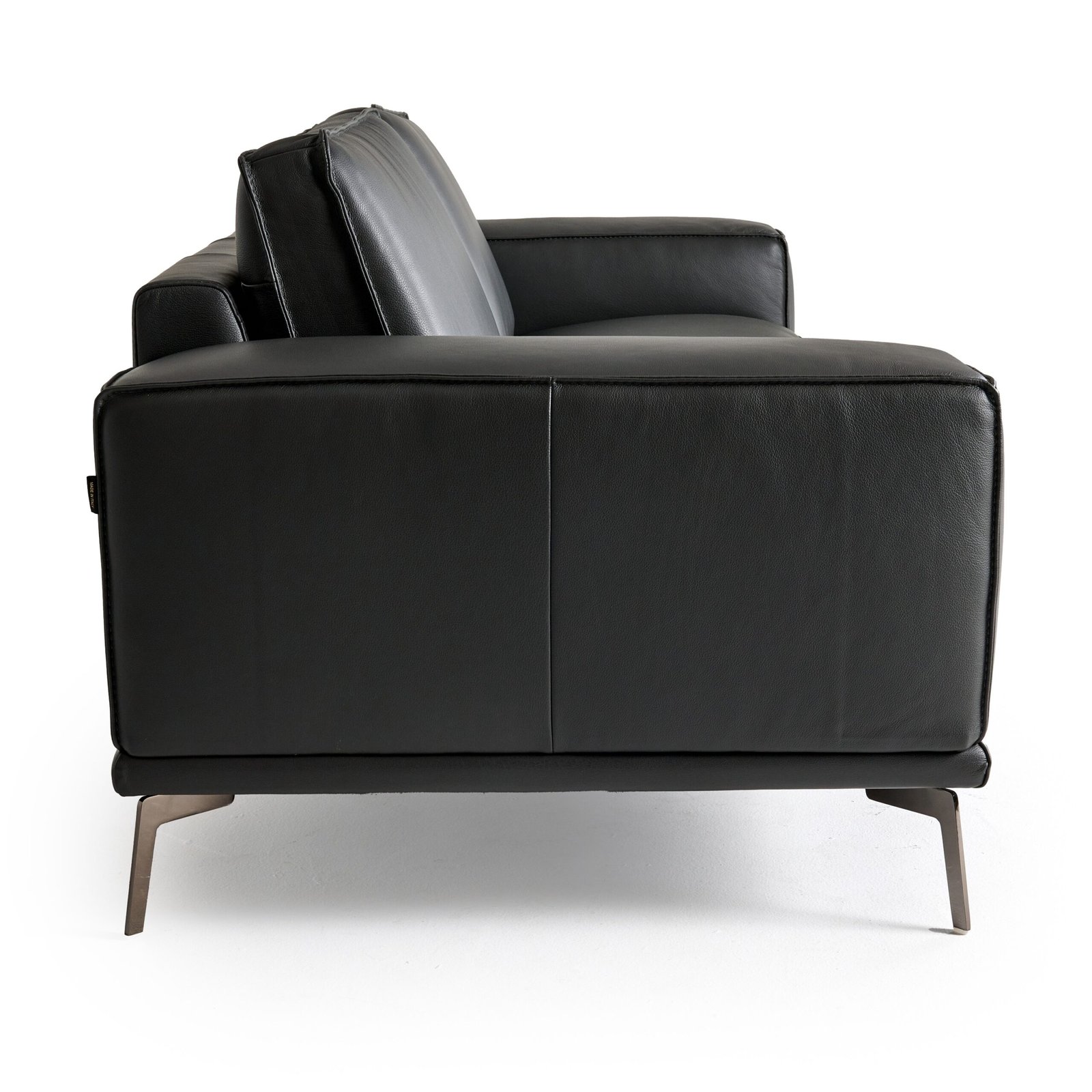 Lamod Italia Soho - Italian Grey Nirvana Fume Leather Sofa - Image 3