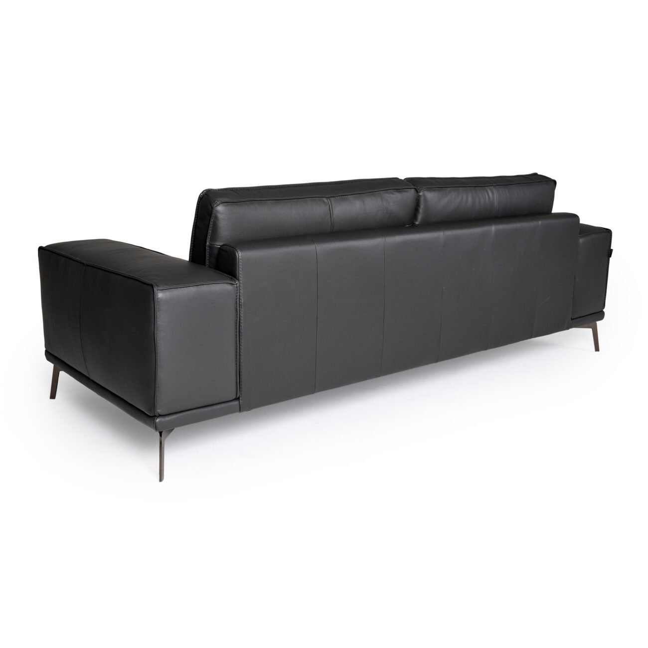 Lamod Italia Soho - Italian Grey Nirvana Fume Leather Sofa - Image 5