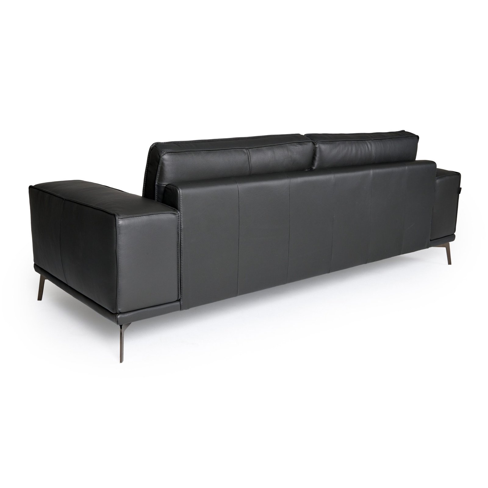 Lamod Italia Soho - Italian Grey Nirvana Fume Leather Sofa - Image 5