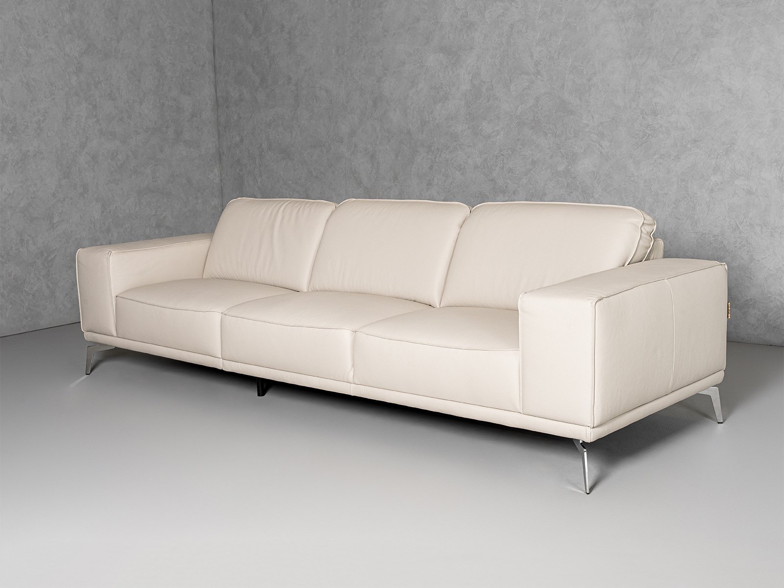 Lamod Italia Soho - Italian Grey Leather Sofa