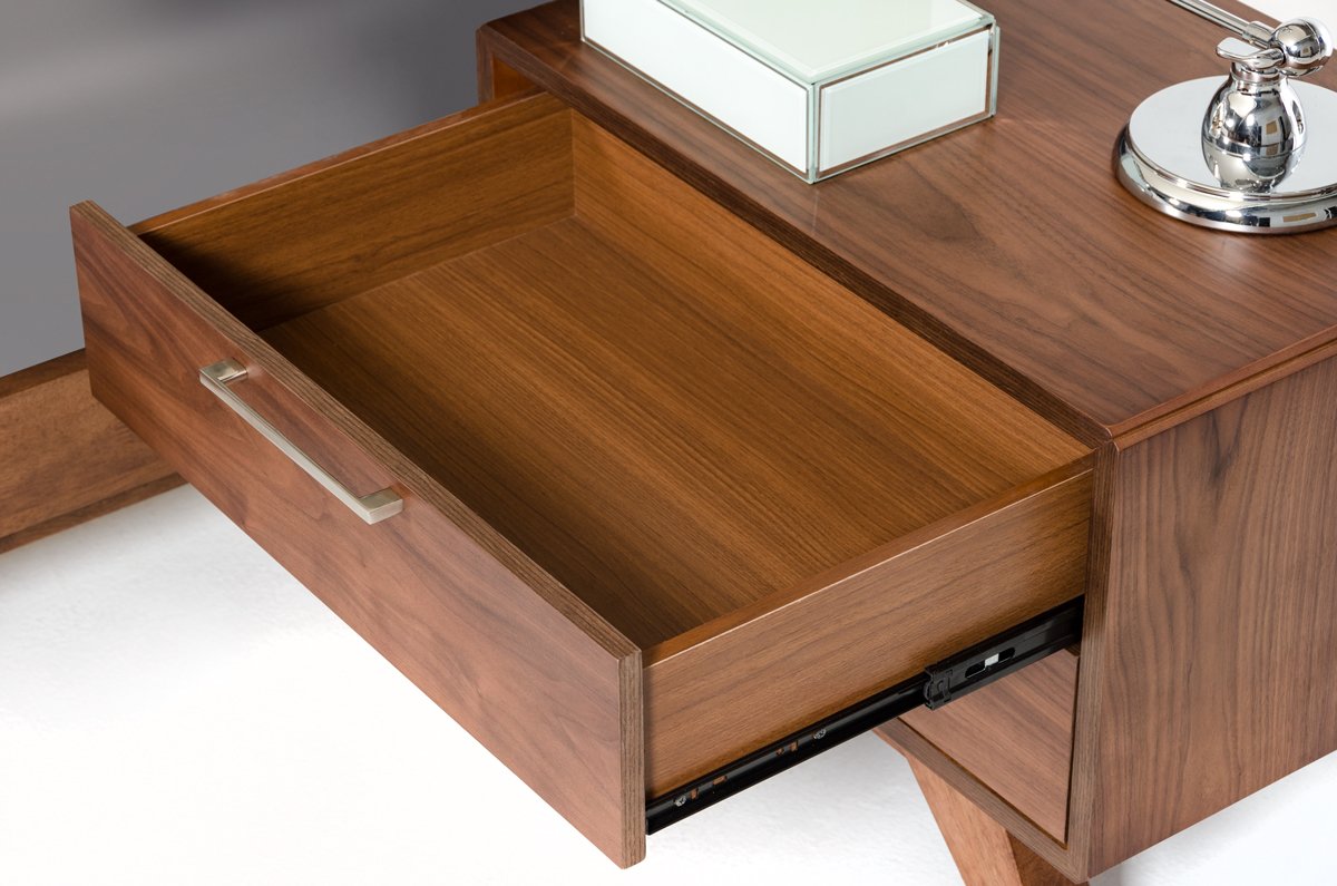 Nova Domus Soria Mid-Century Grey & Walnut Bedroom Set - Image 2