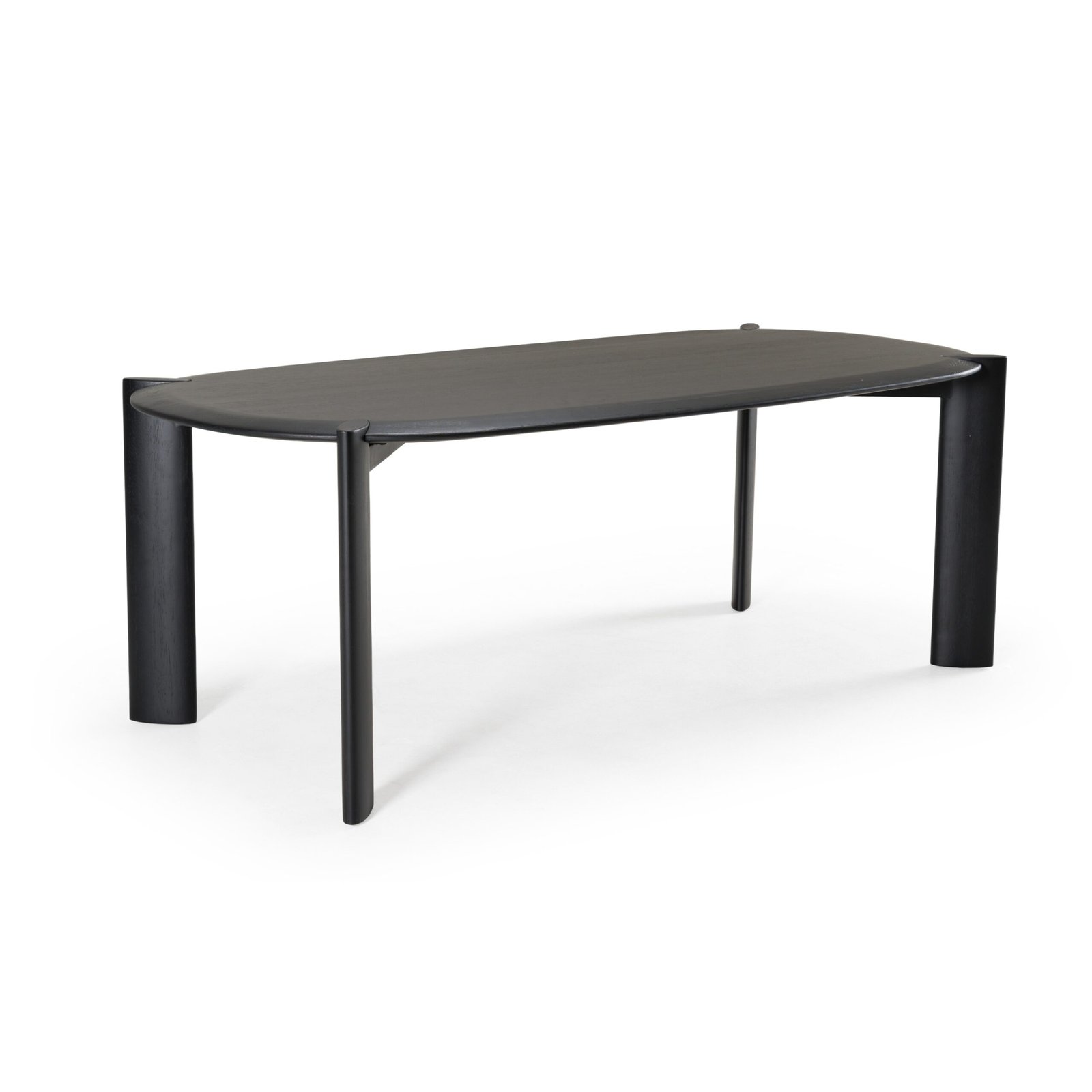Modrest Steven - Modern Black Oval Dining Table - Image 4