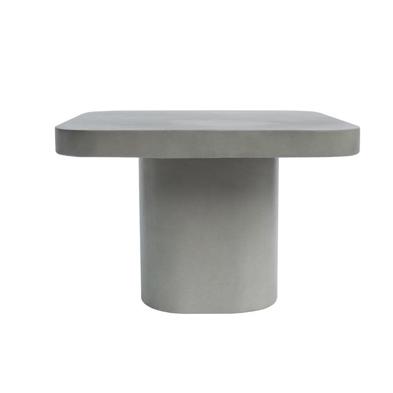 Modrest Flores Modern Grey Concrete End Table - Image 3
