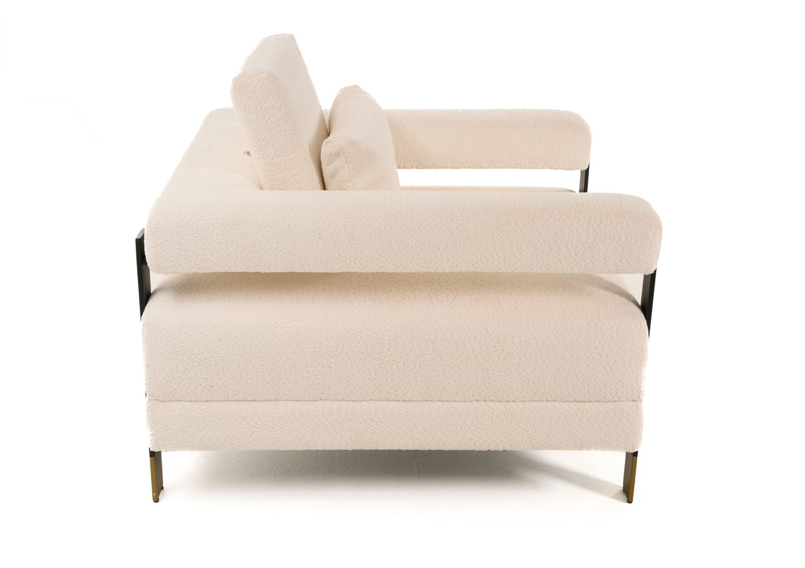 Divani Casa Stratford - Modern Off-White Fabric Accent Chair - Image 2
