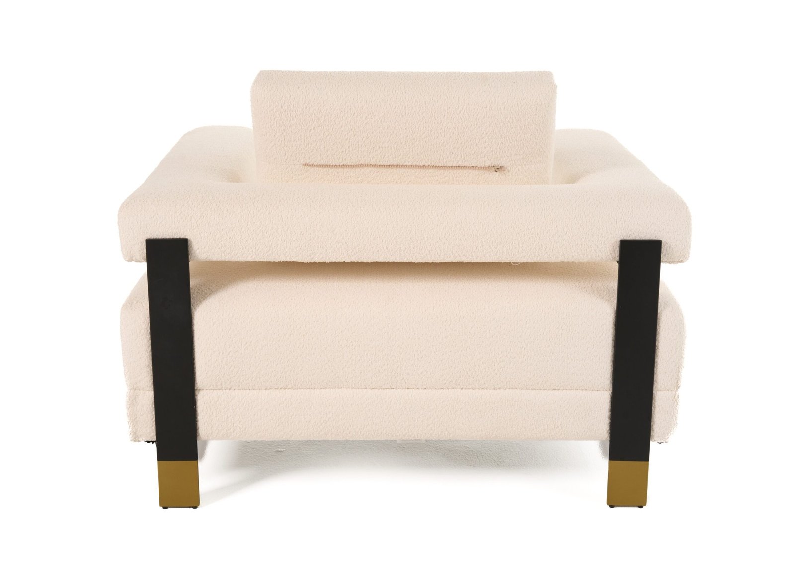Divani Casa Stratford - Modern Off-White Fabric Accent Chair - Image 3