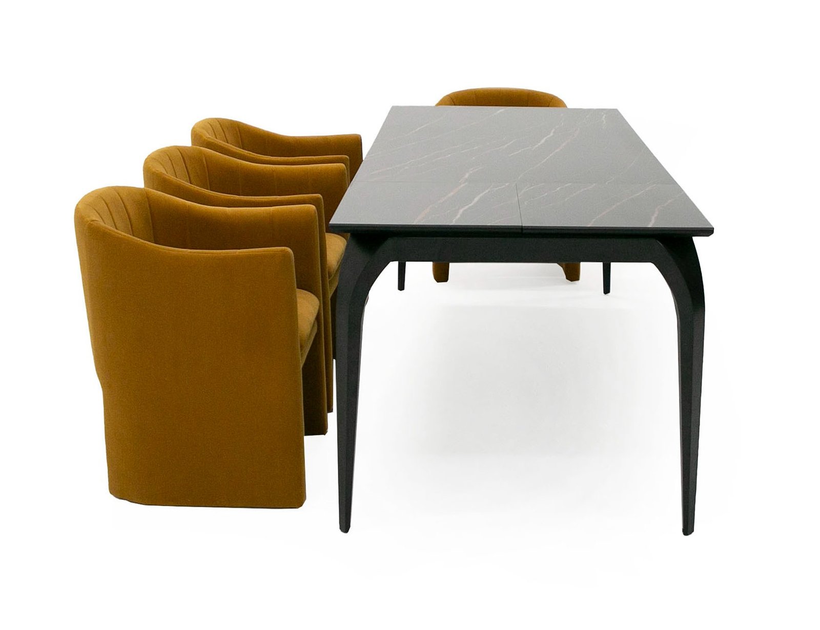Modrest Suri - Modern Black Ceramic Extendable 71"/94.5" Dining Table - Image 3