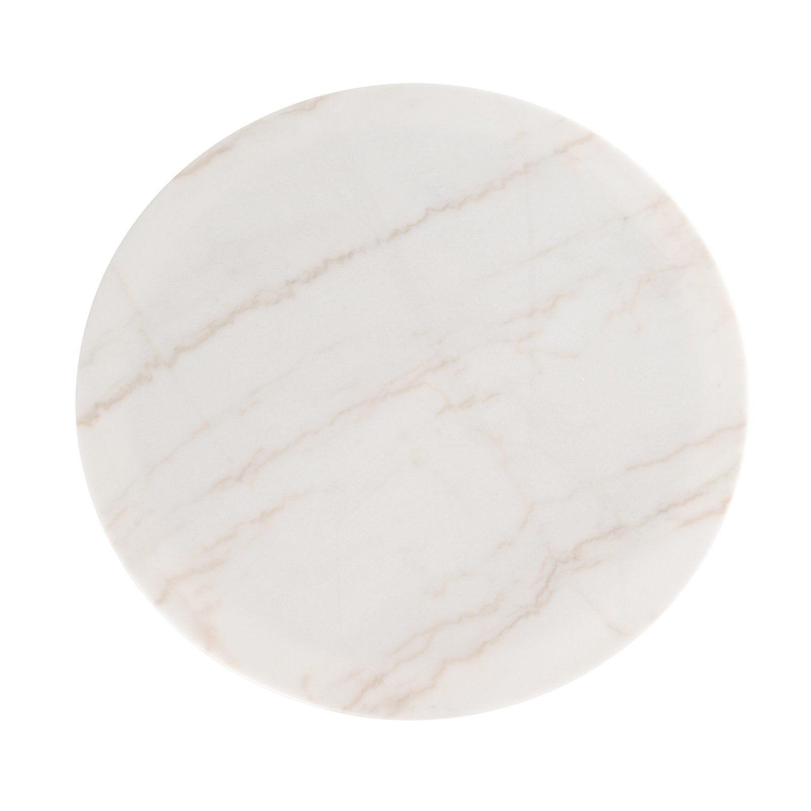 Modrest Tilly - Glam White Marble + Gold Round Dining Table - Image 2
