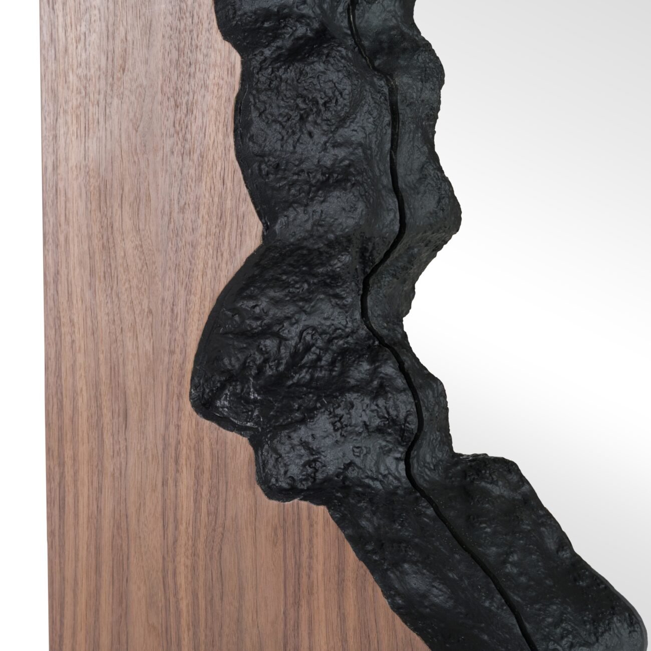 Modrest Timber - Modern Walnut Leaning Floor Mirror - Image 2
