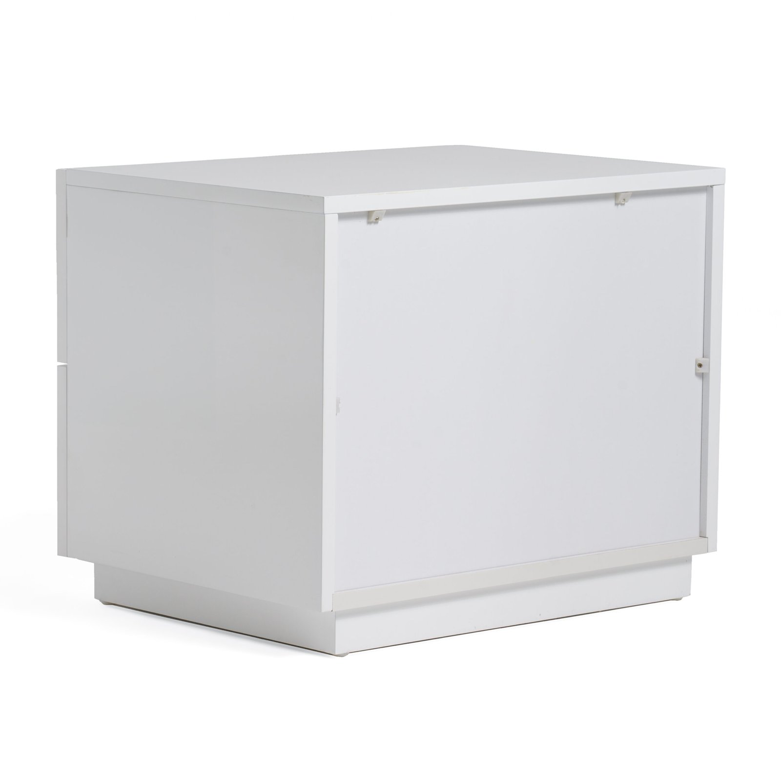 Modrest Token - Modern White & Stainless Steel Nightstand - Image 5