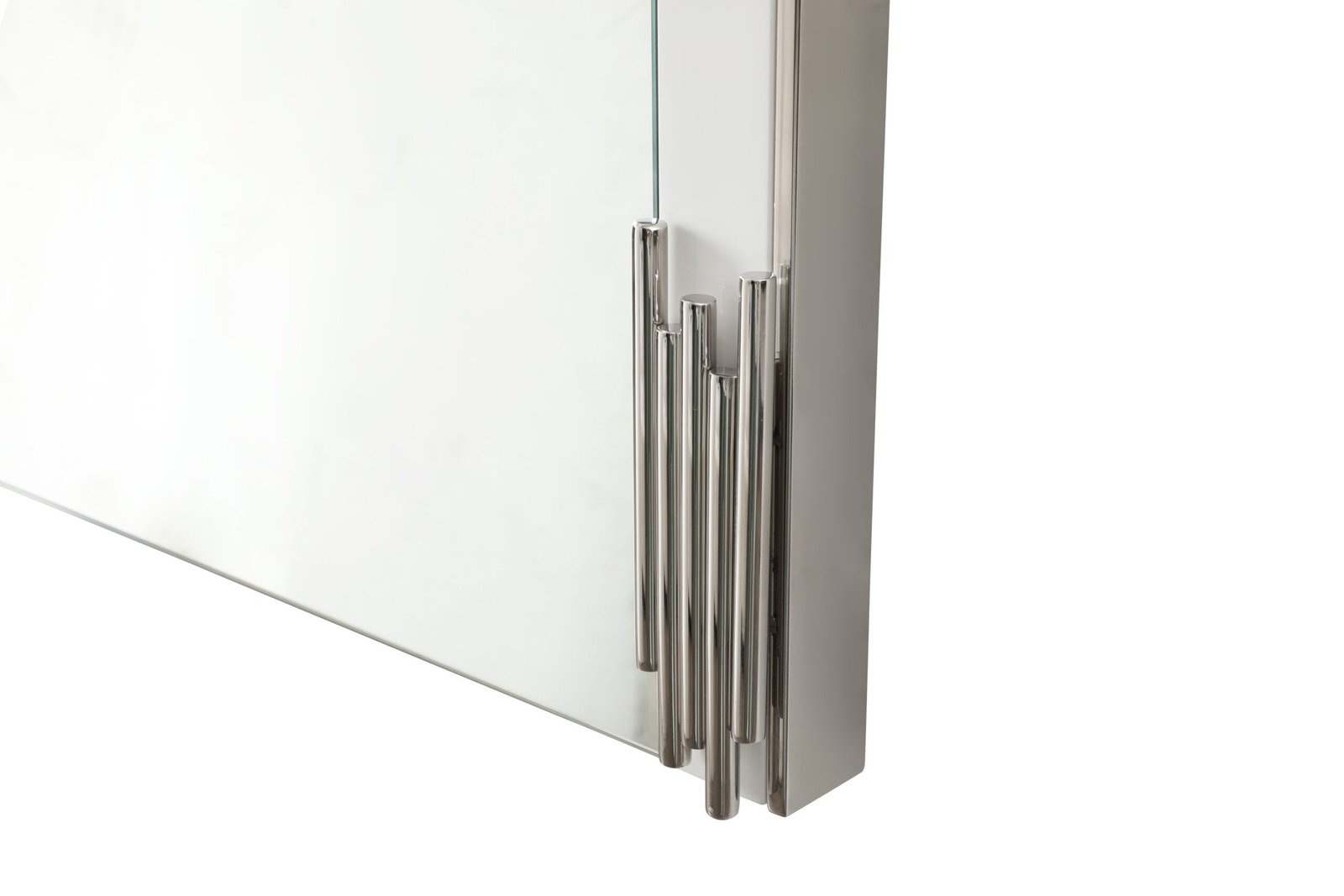Modrest Token - California King Modern Cream & Stainless Steel Bed + Nightstands - Image 2
