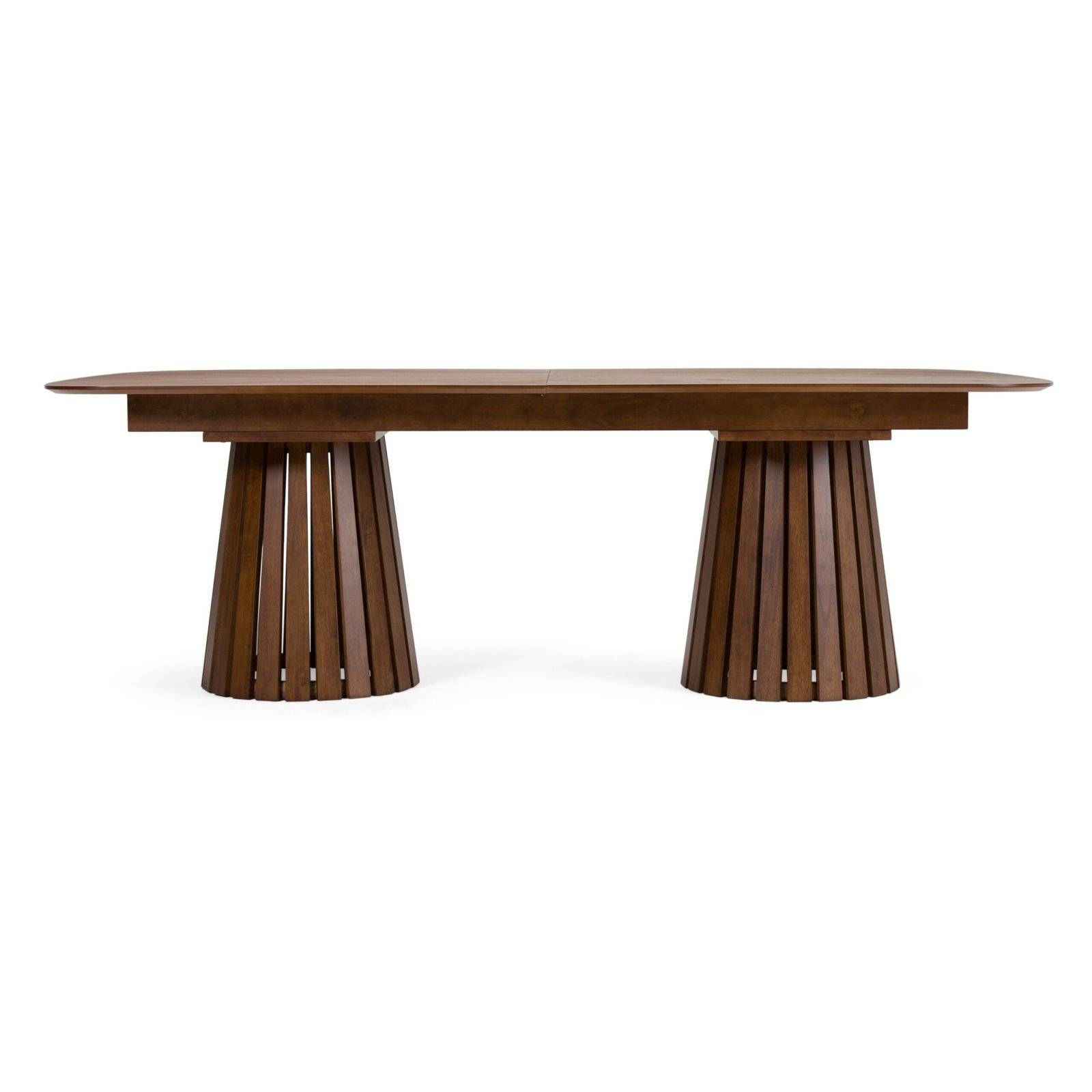 Modrest Truman - Mid-Century Modern Walnut Extendable Dining Table - Image 2