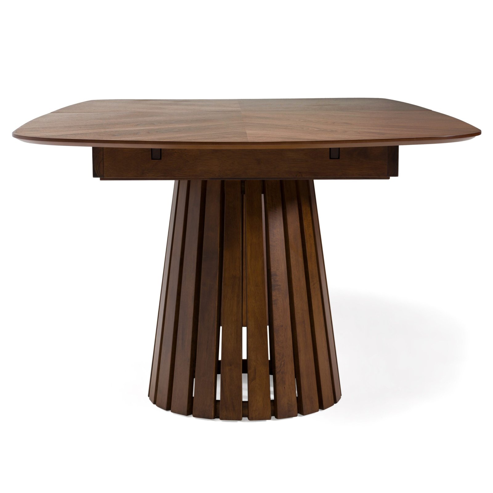 Modrest Truman - Mid-Century Modern Walnut Extendable Dining Table - Image 5