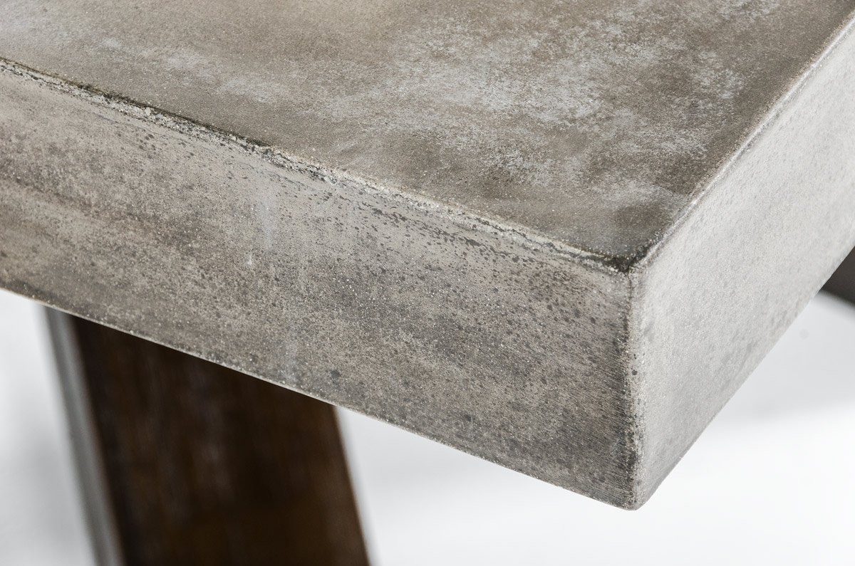Modrest Urban Concrete Rectangular Dining Table - Image 4